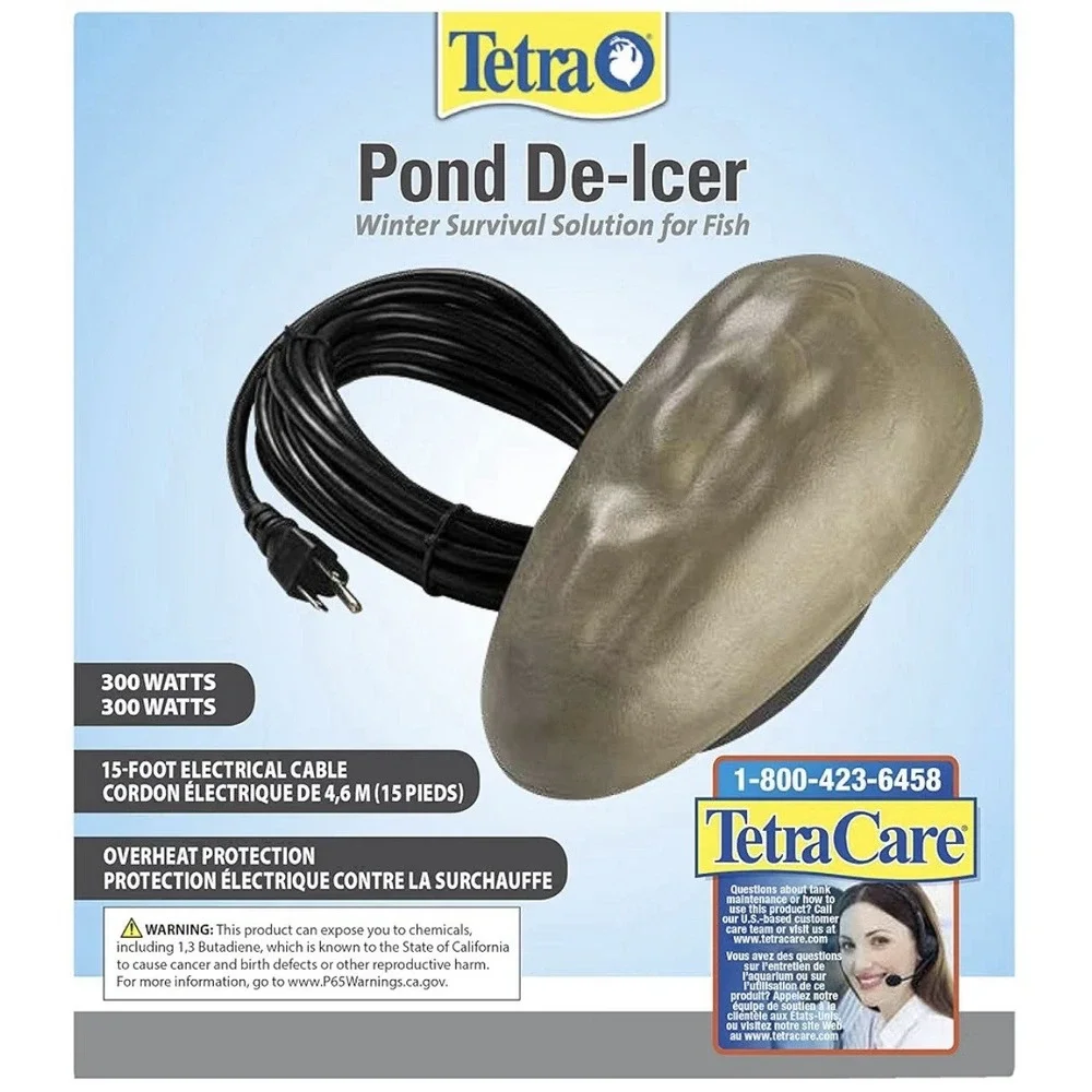 Tetra Pond 26429 De-Icer for Fish Pond Winter Survival Solution for Fish